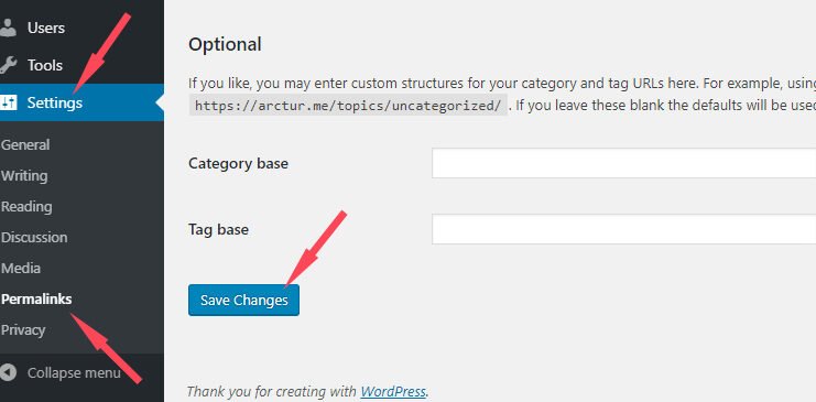Wordpress kategori slug kaldırma